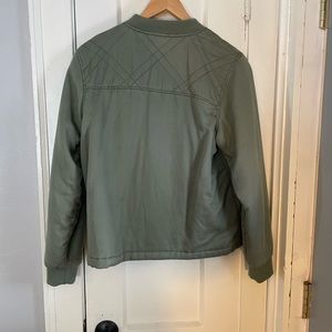 Maurices green quilted lined jacket size Large